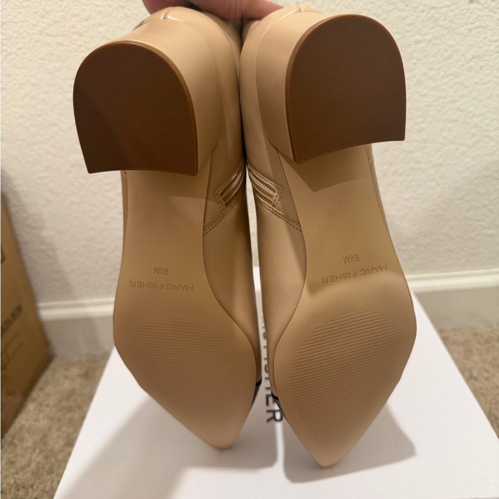“New” Marc Fisher JELANIE Light Natural Ankle Boots size9.5 - Picture 5 of 5